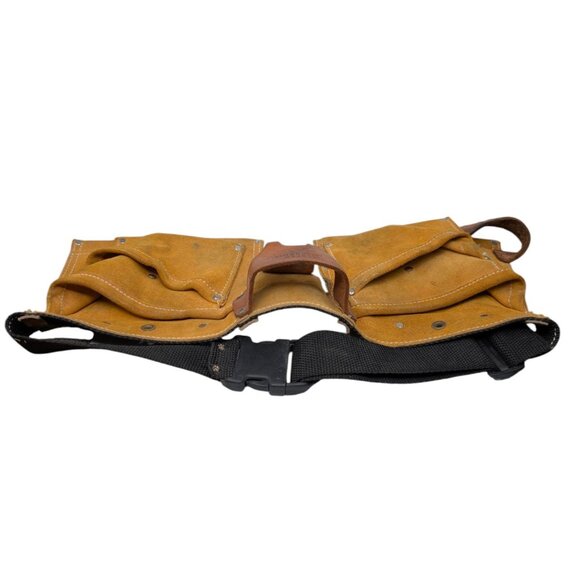 Master Mechanic Leather Tool Belt Master MM370X-3 Double Pouch Adjustable - Picture 6 of 16